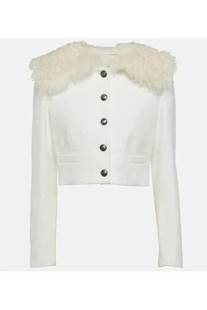 Alessandra Rich Cropped-Jacke aus Tweed