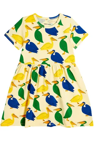 Mini Rodini Kleid Pelican aus einem Baumwollgemisch