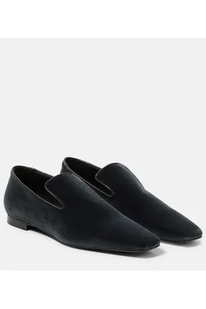 Totême Loafers The Venetian aus Veloursleder