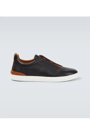 Ermenegildo Zegna Sneakers Triple Stitch aus Leder