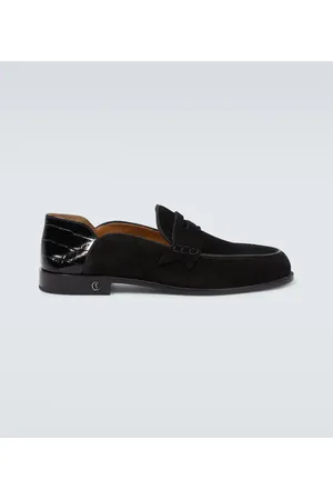 Christian Louboutin Loafers Penny No Back aus Veloursleder