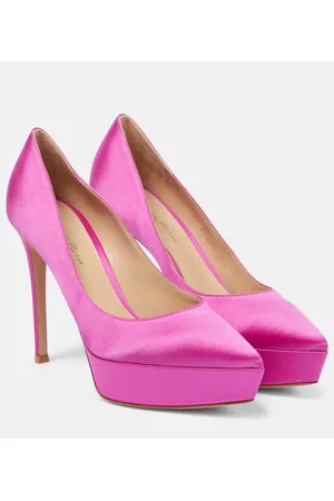 Gianvito Rossi Plateau-Pumps Dasha aus Satin