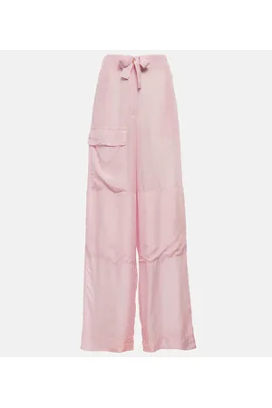 DRIES VAN NOTEN Weite Hose aus Seide