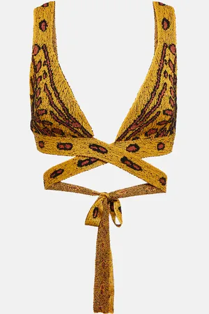 Altuzarra Cropped-Top Davion aus Jacquard-Strick