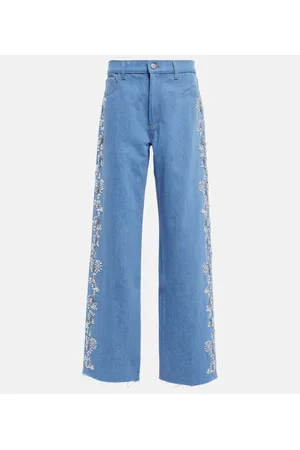 MAGDA BUTRYM Bestickte Wide-Leg Jeans