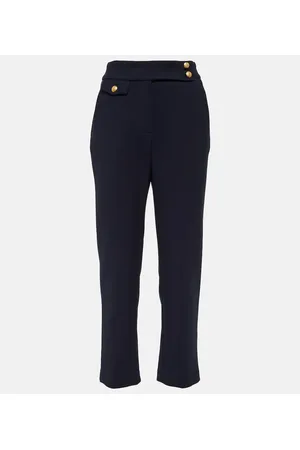 VERONICA BEARD High-Rise Cropped-Hose Renzo