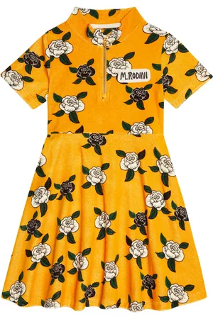 Mini Rodini Kleid Rosa aus Baumwollsamt
