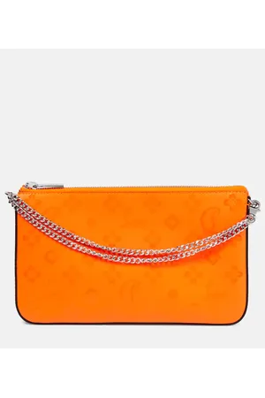 Christian Louboutin Bedruckte Clutch Loubila aus Leder