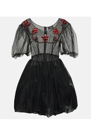 Simone Rocha Verziertes Minikleid aus Tüll