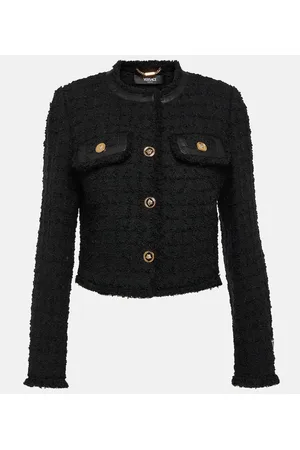 VERSACE Cropped-Jacke aus Bouclé