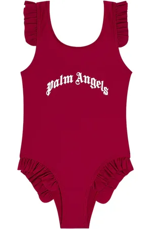 Palm Angels Badeanzug mit Rüschen