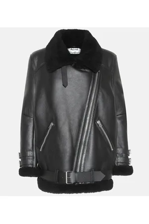 Acne Studios Lederjacke Velocite mit Shearling