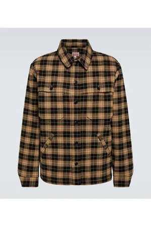 Kenzo Hemdjacke aus einem Wollgemisch