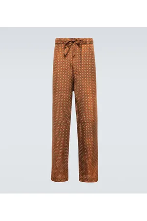 Maison Margiela Bedruckte Hose aus Seide