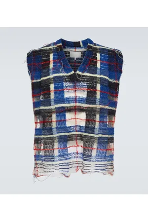 Maison Margiela Weste Distressed aus einem Mohairgemisch