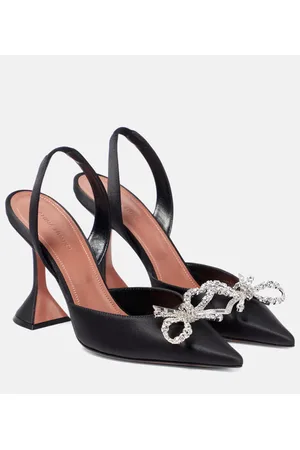 Amina Muaddi Slingback-Pumps Rosie aus Satin
