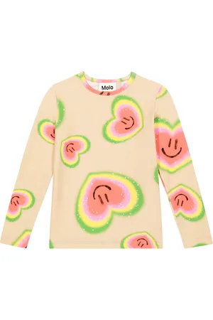 Molo Bedrucktes T-Shirt Rose aus Baumwolle