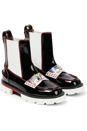 Christian Louboutin Stiefel Poupetoboot aus Lackleder