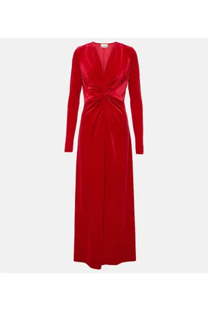 Ganni Maxikleid aus Samt