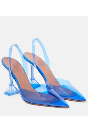 Amina Muaddi Slingback-Pumps Holli Glass aus PVC