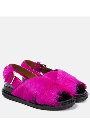 Marni Sandalen Fussbett aus Kalbshaar