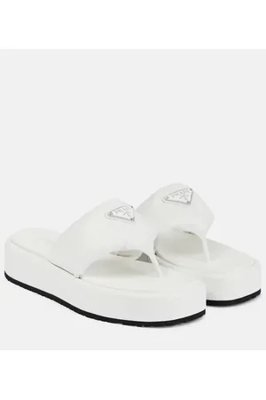 Prada Plateausandalen aus Leder