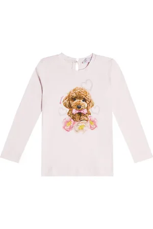 MONNALISA Longsleeve aus Baumwoll-Jersey