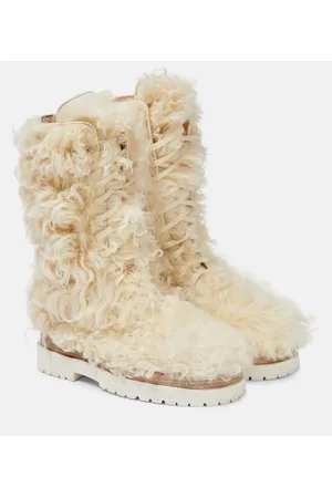 MAGDA BUTRYM Schnürstiefel aus Shearling
