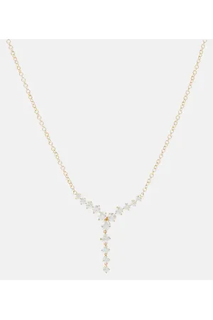 Melissa Kaye Halskette Aria Cascade Mini aus 18kt Gelbgold mit Diamanten
