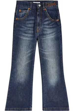 Chloé Chloé Kids Bestickte Jeans