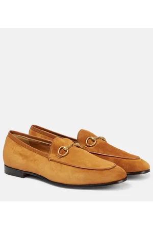 Gucci Loafers Jordaan Horsebit aus Veloursleder