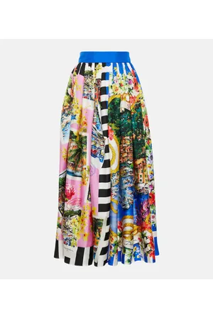 Dolce & Gabbana Maxirock Portofino aus Seide