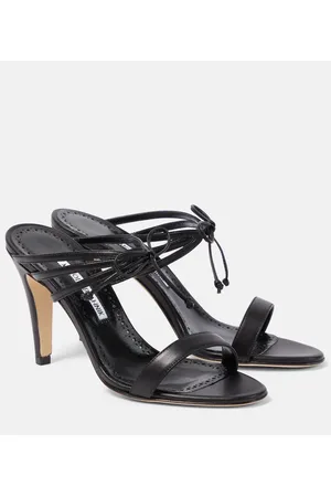 Manolo Blahnik Sandalen Bomasan 90 aus Leder
