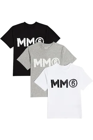 Maison Margiela Set aus 3 T-Shirts aus Baumwoll-Jersey