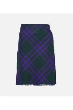 Burberry Wickelrock aus Wolle