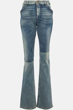 Balmain Mid-Rise Bootcut Jeans