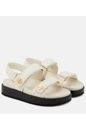 Tory Burch Sandalen Double T aus Leder