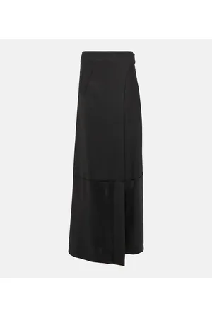 Victoria Beckham High-Rise-Maxirock aus einem Wollgemisch