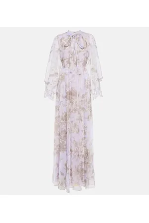 Erdem Bedruckte Robe Chiara aus Seide
