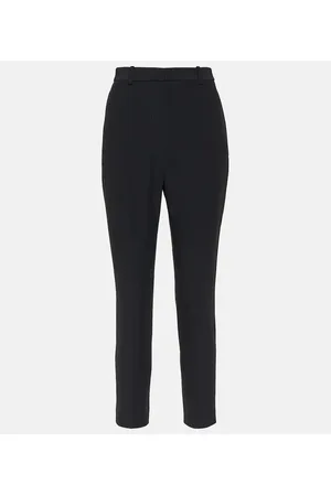 Alexander McQueen High-Rise-Hose aus Crêpe