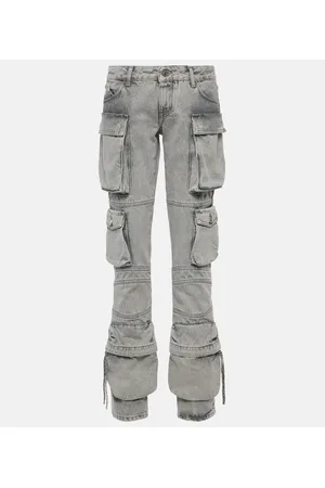The Attico Low-Rise Straight Cargo-Jeans