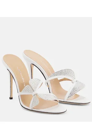 Alessandra Rich Sandalen Butterfly aus Leder