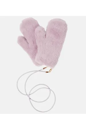 Max Mara Fäustlinge Ombrato aus Teddyfleece