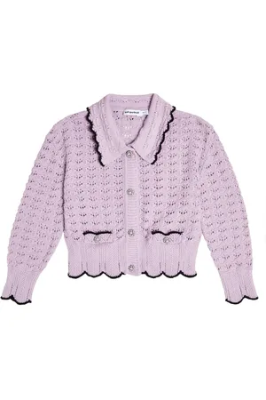 Self-Portrait Cardigan aus Häkelstrick