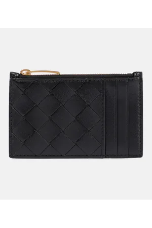 Bottega Veneta Portemonnaie Intrecciato aus Leder