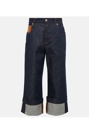 Loewe High-Rise Cropped Jeans