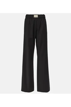 Dolce & Gabbana Weite Hose aus einem Wollgemisch