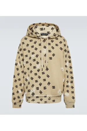Dolce & Gabbana Bedruckter Hoodie DG aus Baumwoll-Jersey