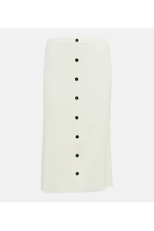 Proenza Schouler High-Rise-Midirock aus Rippstrick