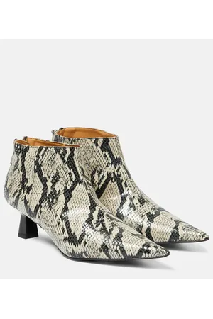 Ganni Ankle Boots aus Lederimitat